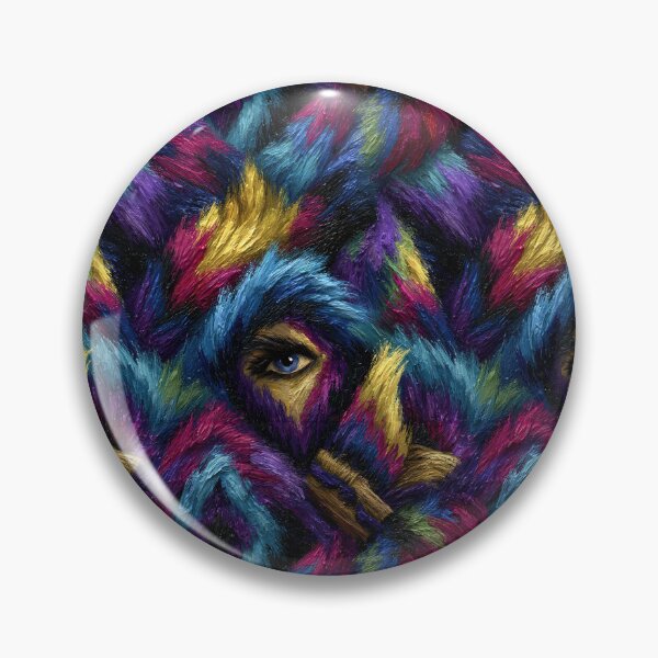 Item preview, Psychedelic Blue and Red Faux Fur Pattern designed and sold by Piotrek0001.