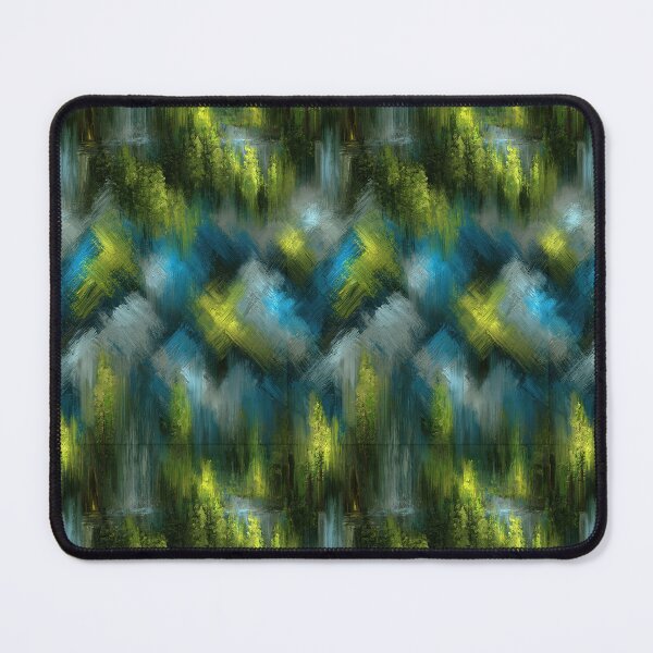 Item preview, Dark Abstract Green and Yellow Painted Forest designed and sold by Piotrek0001.