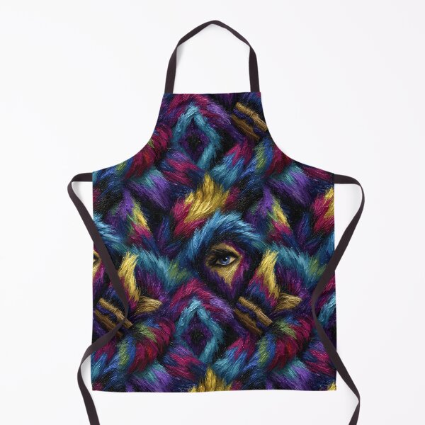 Item preview, Psychedelic Blue and Red Faux Fur Pattern designed and sold by Piotrek0001.