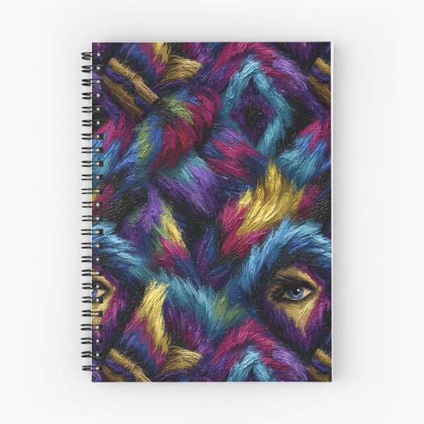 Item preview, Psychedelic Blue and Red Faux Fur Pattern designed and sold by Piotrek0001.
