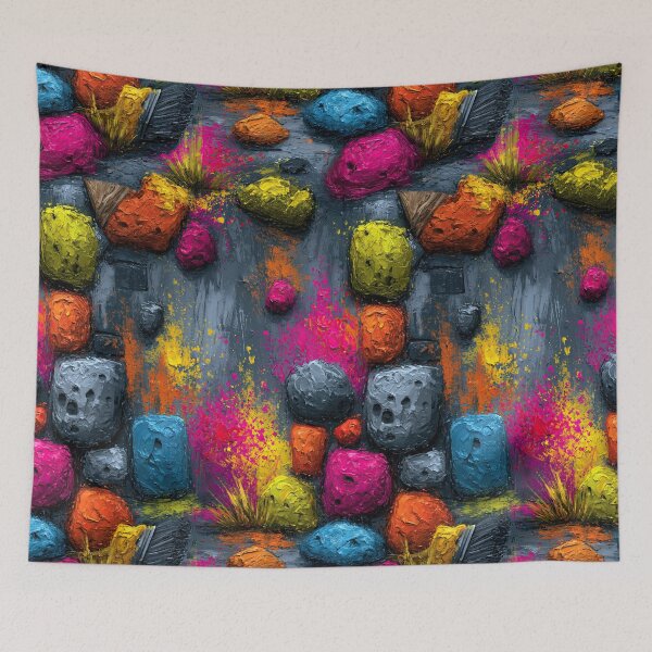 Item preview, Bright Neon Colored Stone Mosaic Texture designed and sold by Piotrek0001.
