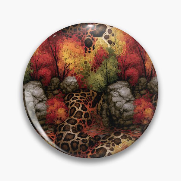 Item preview, Vivid Leopard Print in Autumn Forest Texture designed and sold by Piotrek0001.