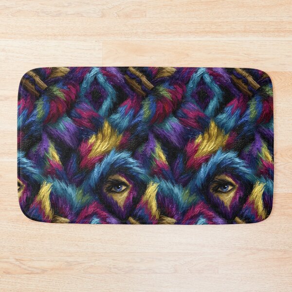Item preview, Psychedelic Blue and Red Faux Fur Pattern designed and sold by Piotrek0001.