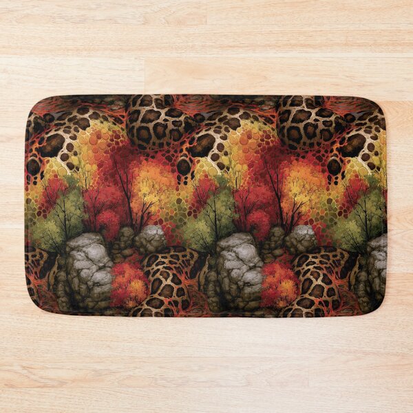 Item preview, Vivid Leopard Print in Autumn Forest Texture designed and sold by Piotrek0001.