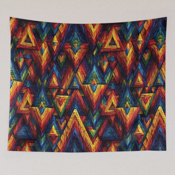 Item preview, Colorful Tribal Geometric Triangle Pattern designed and sold by Piotrek0001.