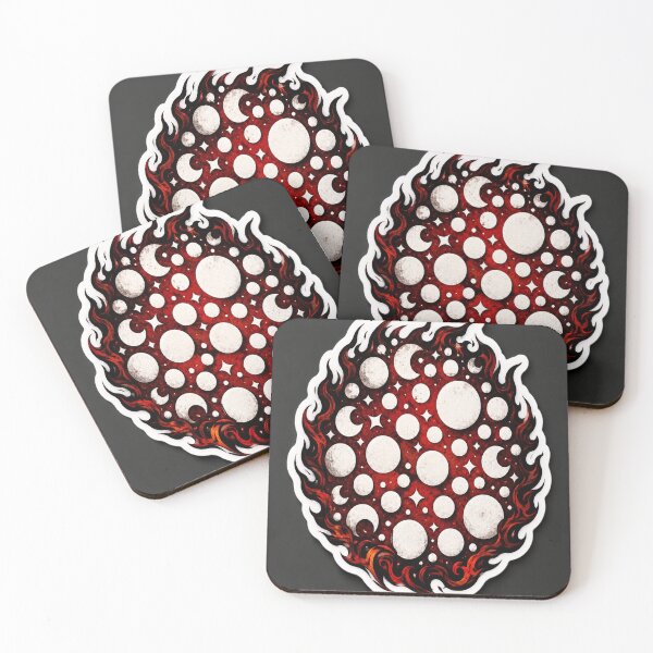 Item preview, Cosmic Flame Pattern Sticker designed and sold by MoizCreations.