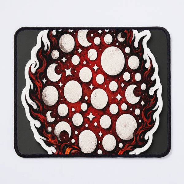 Item preview, Cosmic Flame Pattern Sticker designed and sold by MoizCreations.