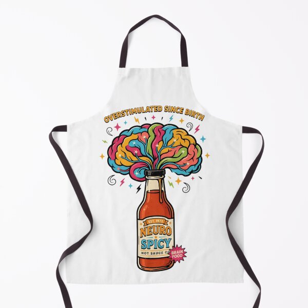 Item preview, Neuro Spicy Hot Sauce – Overstimulated Since Birth Funny Neurodivergent ADHD designed and sold by ArcticFoxStudio.