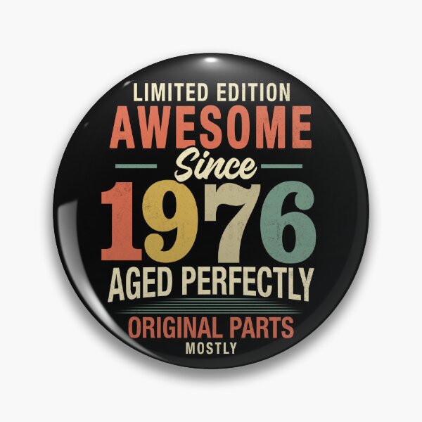 Item preview, Vintage Awesome Since 1976, 50th Birthday Retro Milestone Gift designed and sold by FernaRoje.