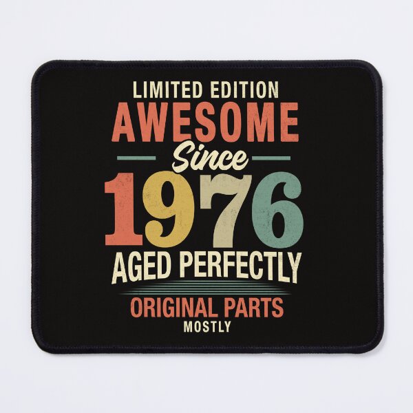 Item preview, Vintage Awesome Since 1976, 50th Birthday Retro Milestone Gift designed and sold by FernaRoje.