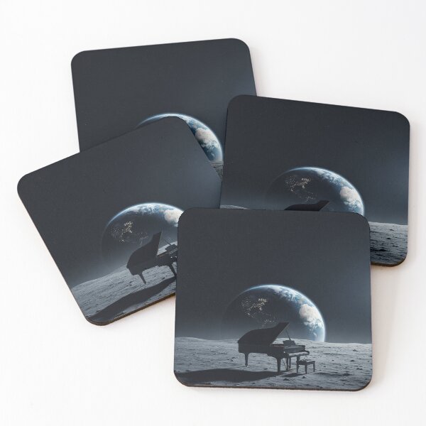 Item preview, Piano on the Moon designed and sold by Denim Art Studio.