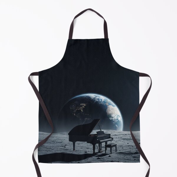 Item preview, Piano on the Moon designed and sold by TheDenimArt.