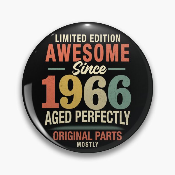 Item preview, Vintage Awesome Since 1966, 60th Birthday Retro Milestone Gift designed and sold by FernaRoje.