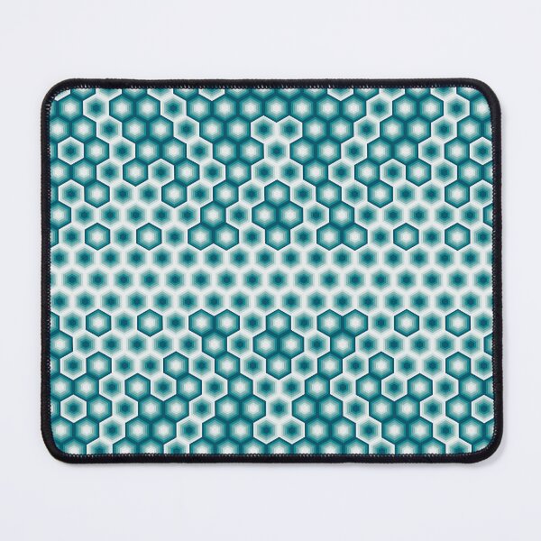Item preview, Hexa Pulse - Teal & White Sci-Fi Matrix designed and sold by Dibujo Divertido.