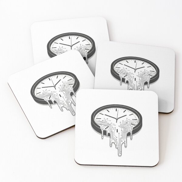 Item preview, Melting Circuit Clock designed and sold by TheDenimArt.