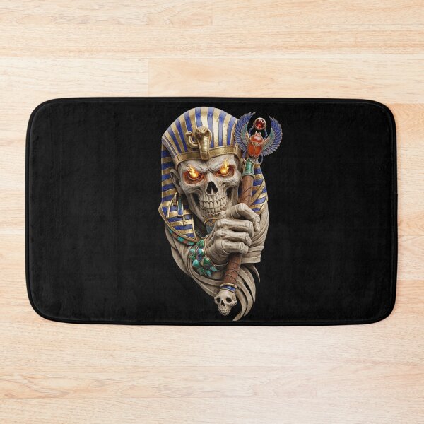 Item preview, Undead Pharaoh Skull Ancient Egyptian Dark Fantasy Horror Art designed and sold by Queen Cleopatra.