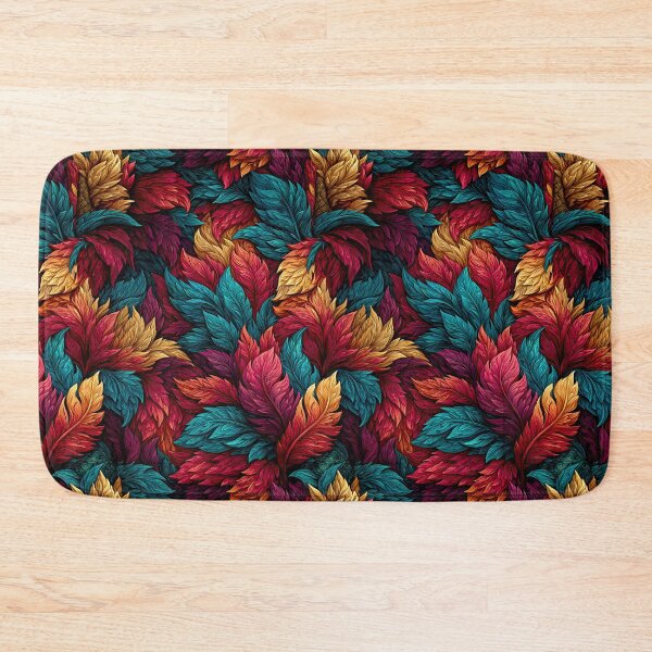 Item preview, Teal Red and Yellow Colorful Feathers designed and sold by Piotrek0001.