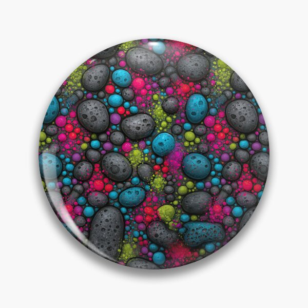 Item preview, Bright Neon Colorful River Pebbles Mosaic designed and sold by Piotrek0001.