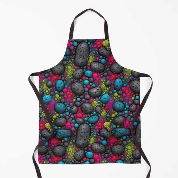 Item preview, Bright Neon Colorful River Pebbles Mosaic designed and sold by Piotrek0001.