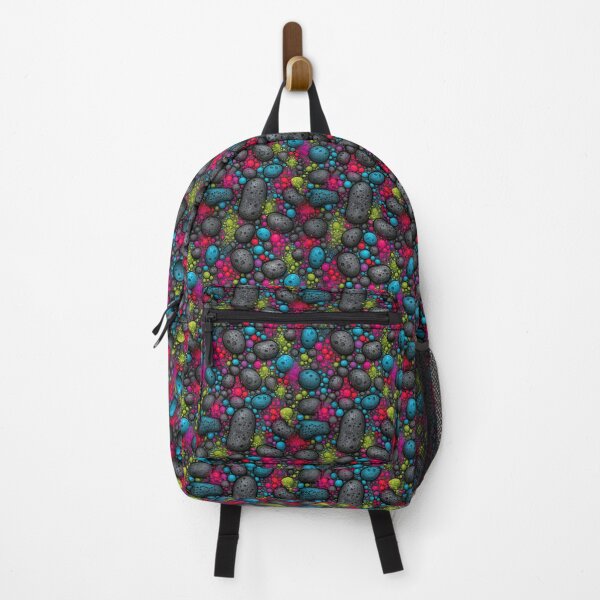 Item preview, Bright Neon Colorful River Pebbles Mosaic designed and sold by Piotrek0001.