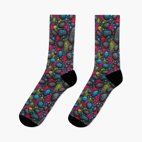 Item preview, Bright Neon Colorful River Pebbles Mosaic designed and sold by Piotrek0001.