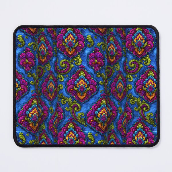 Item preview, Ornate Blue and Purple Paisley Floral Damask designed and sold by Piotrek0001.