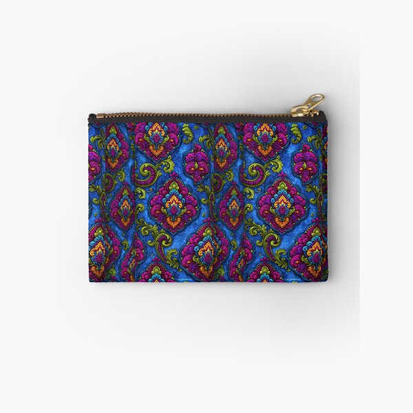 Item preview, Ornate Blue and Purple Paisley Floral Damask designed and sold by Piotrek0001.