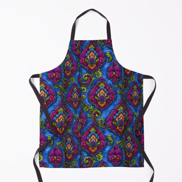 Item preview, Ornate Blue and Purple Paisley Floral Damask designed and sold by Piotrek0001.