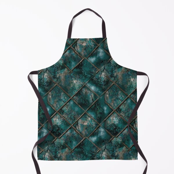 Item preview, Teal Green Distressed Tile Diagonal Grid designed and sold by Piotrek0001.