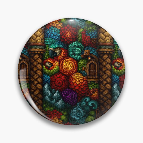 Item preview, Intricate Colorful Carved Totem Wood Texture designed and sold by Piotrek0001.