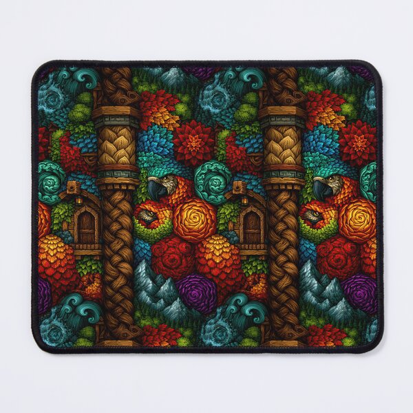 Item preview, Intricate Colorful Carved Totem Wood Texture designed and sold by Piotrek0001.