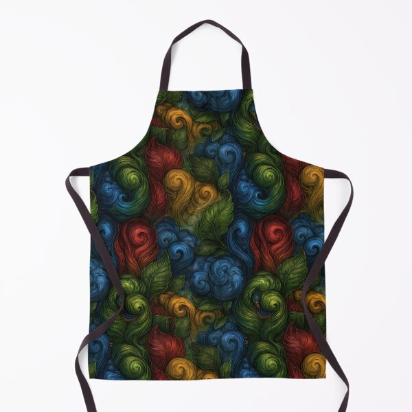 Item preview, Dark Swirling Green and Red Organic Shapes designed and sold by Piotrek0001.