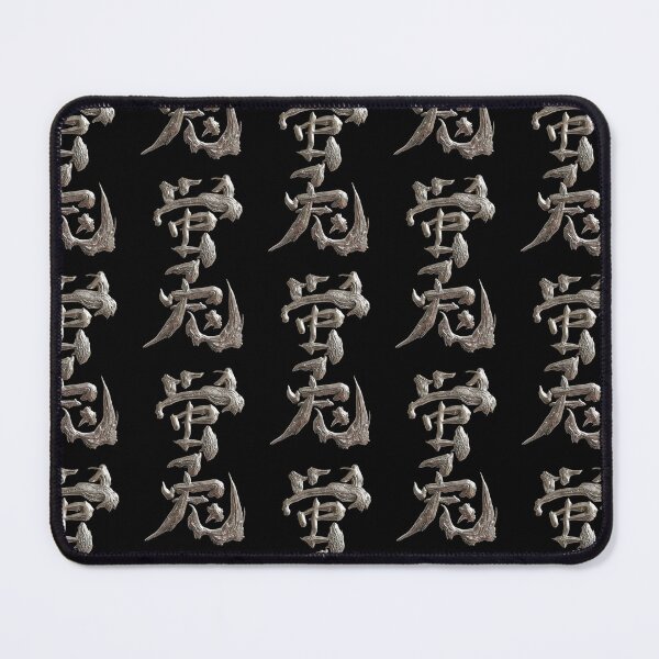 Item preview, Metallic Silver Kate Japanese Kanji Elegant Pure Firefly Rabbit Calligraphy Art designed and sold by noworries-art.