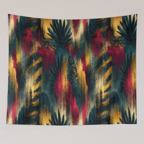 Item preview, Abstract Red Blue and Yellow Vertical Paint Strokes designed and sold by Piotrek0001.