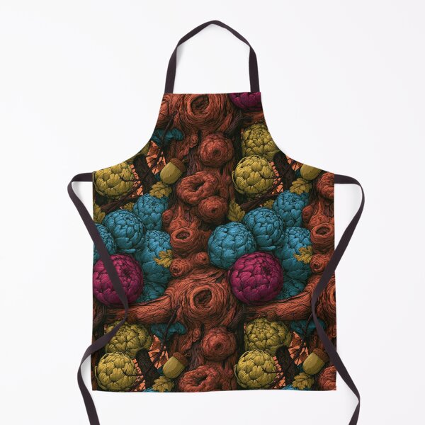 Item preview, Surreal Dark Green and Brown Organic Fruit Shapes designed and sold by Piotrek0001.