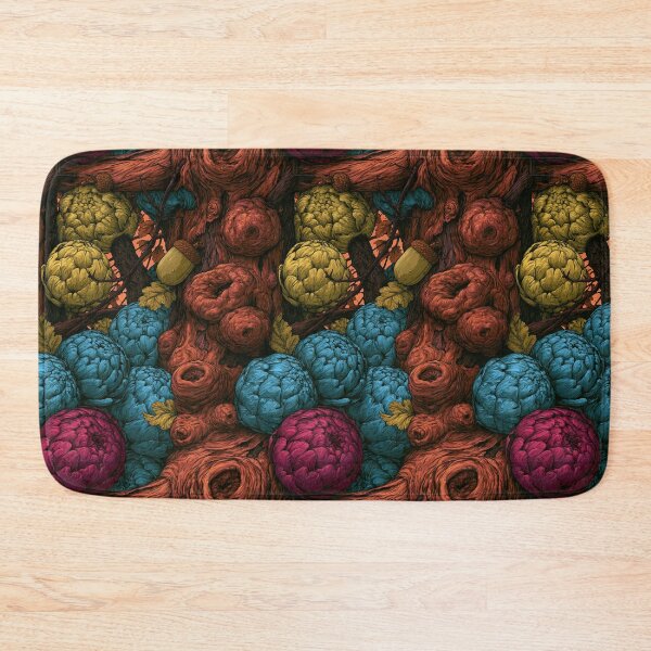 Item preview, Surreal Dark Green and Brown Organic Fruit Shapes designed and sold by Piotrek0001.