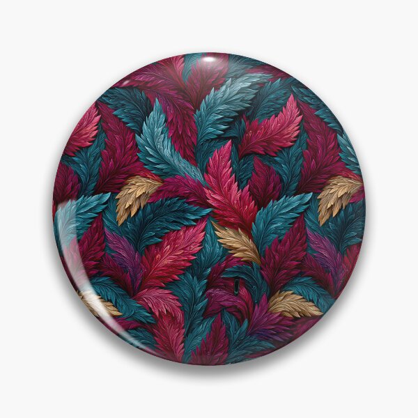 Item preview, Vibrant Pink and Teal Exotic Leaf Pattern designed and sold by Piotrek0001.