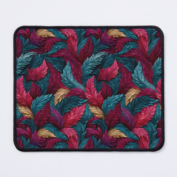 Item preview, Vibrant Pink and Teal Exotic Leaf Pattern designed and sold by Piotrek0001.