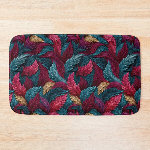 Item preview, Vibrant Pink and Teal Exotic Leaf Pattern designed and sold by Piotrek0001.