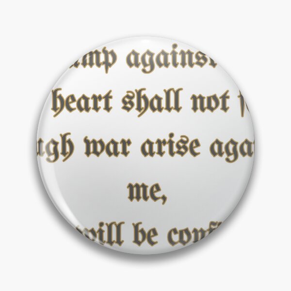 Item preview, Bible Verse Psalms 27:3 "No Fear" Quote - Old English Font designed and sold by Love Christ Live Life.