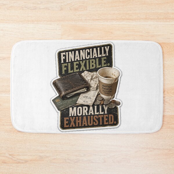Item preview, Financially Flexible Morally Exhausted designed and sold by InkWanderStudio.