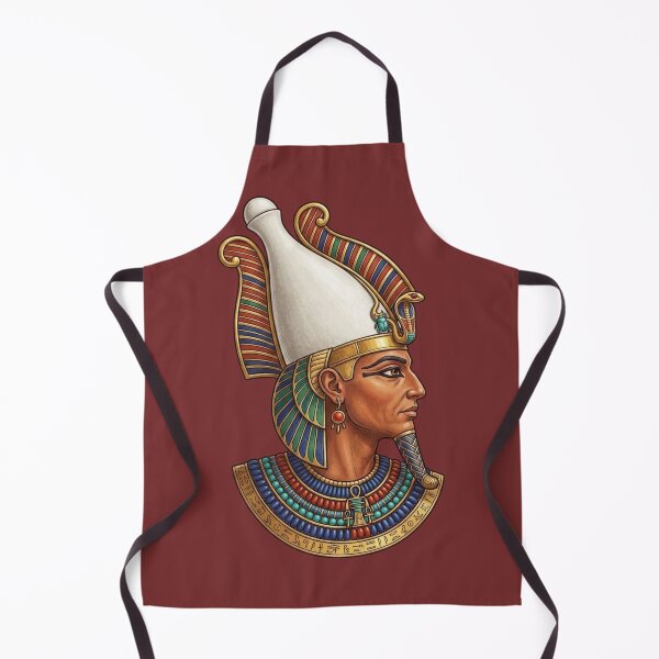 Item preview, Ancient Egyptian Pharaoh Portrait | Royal Headdress and Hieroglyphics Art Design designed and sold by Queen Cleopatra.