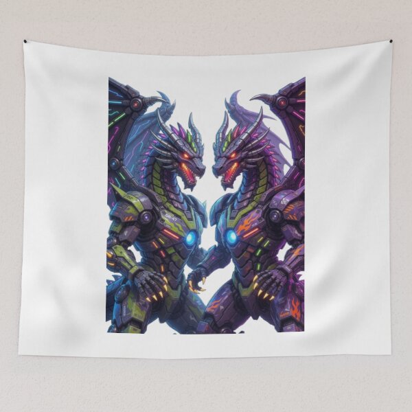 Item preview, Mecha Dragon Titan – Cybernetic Beast Armor Tee designed and sold by PixelStyle Studio.