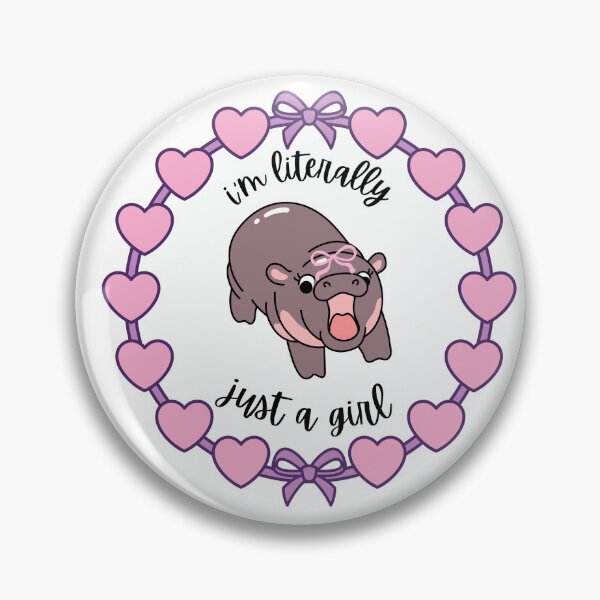 Item preview, literally just a girl cute pygmy hippo coquette  designed and sold by pasteldreams26.