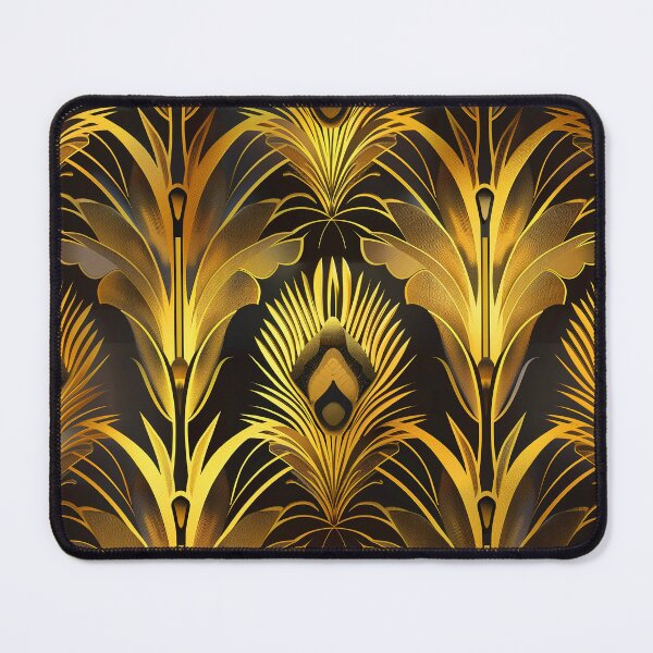 Item preview, Art Deco Vintage Hollywood-Inspired Glamorous Golden Pattern designed and sold by DEC02.