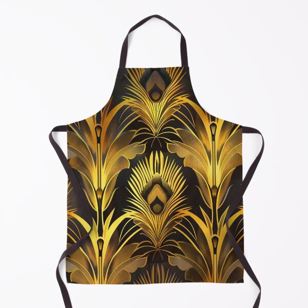 Item preview, Art Deco Vintage Hollywood-Inspired Glamorous Golden Pattern designed and sold by DEC02.