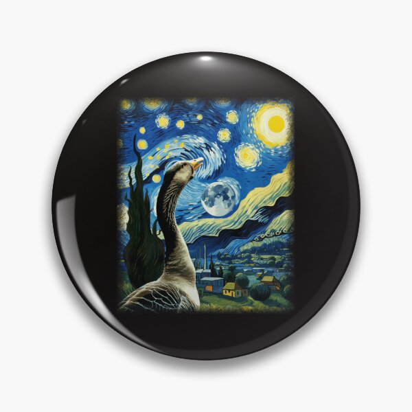 Item preview, Goose Star Gazer Artistic Van Gogh Style Starry Night Goose designed and sold by antoniaautzer.