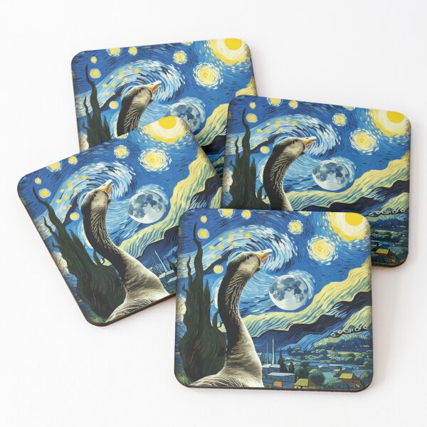 Item preview, Goose Star Gazer Artistic Van Gogh Style Starry Night Goose designed and sold by antoniaautzer.
