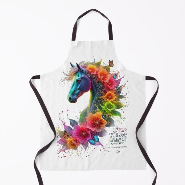 Item preview, Colorful Horse Floral Wild Heart designed and sold by Sovereign Supply Co..