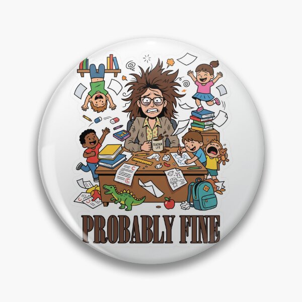 Item preview, Probably fine teacher designed and sold by Chrono Design Workx.